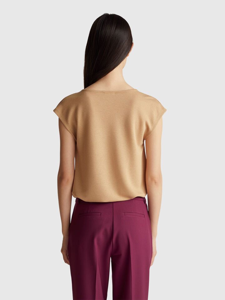 SLEEVELESS SWEATER Women image number 2